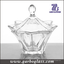 Botella de vidrio transparente para caramelos (GB1832BJX)